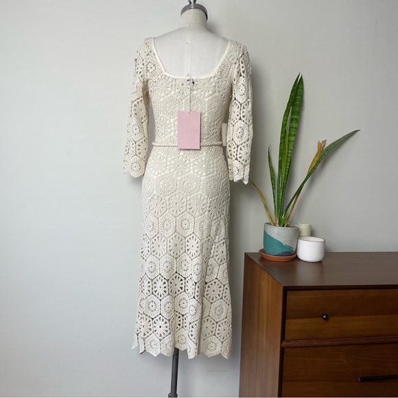 Q13/14 WE ARE KINDRED Luna Crochet Midi Dress - Picture 8 of 16